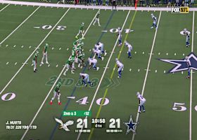 Brown beats the blitz on a 19-yard reception