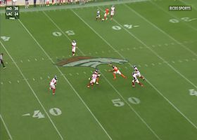 Bo Nix lasers a 29-yard ball to Mims on the first play of Broncos come-from-behind drive