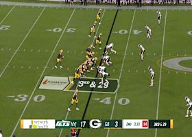 Ben Sims stiff arms for extra yards on 17-yard catch and run