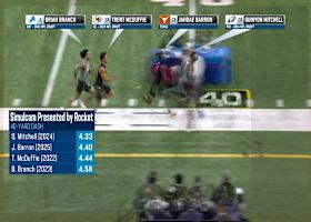 Jahdae Barron featured in Simulcast 40-yard dash comparison