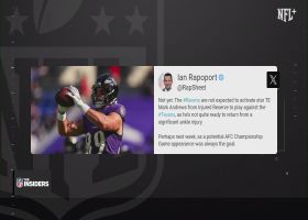 Rapoport: Ravens will not activate TE Mark Andrews from IR ahead of matchup vs. Texans | 'The Insiders'