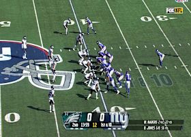 Eagles' third sack comes on backer blitz by Nakobe Dean