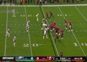 Mayfield pinpoints David Moore up the seam for 22-yard gain