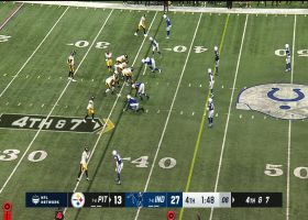 Colts' defense seals eighth win with fourth-down sack of Mason Rudolph