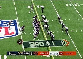 Caleb Williams' deep launch results in high-point INT by Andre Cisco in red zone