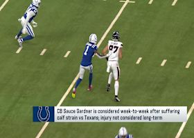 Sauce Gardner (calf) considered week-to-week, avoids long-term injury | 'NFL GameDay'