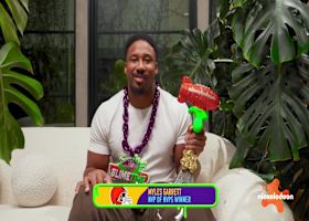Sandy Cheeks announces Myles Garrett as NVP of NVPs | 'NFL Slimetime'