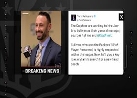 Pelissero: The Dolphins are working to hire Jon-Eric Sullivan as GM | 'The Insiders'