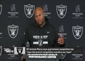 Antonio Pierce: Quarterback competition has 'risen the level of competition' for overall team