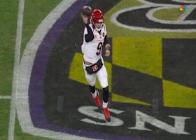 Joe Burrow's play-action pass finds Drew Sample for a 14-yard catch and run