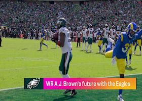 Garafolo: Eagles OL coach Jeff Stoutland leaving organization and A.J. Brown's future in Philadelphia is uncertain | 'Super Bowl Live'