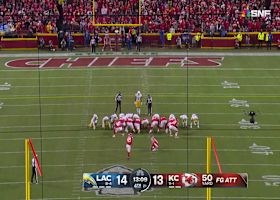 Matthew Wright's 50-yard FG puts Chiefs back on top vs. Bolts in fourth quarter