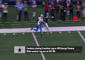 Pelissero: George Pickens has been franchise tagged by Cowboys | 'The Insiders' 