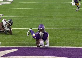 Hat-trick TD! Jordan Addison's third scoring grab vs. Falcons boosts Vikes' lead