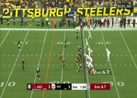 James Conner sends Peterson flying with lethal stiff-arm during penalty-negated play