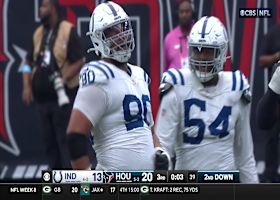 Grover Stewart engulfs Texans' ball carrier in backfield for strong TFL