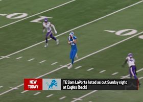 Sam LaPorta (back) out for SNF matchup vs. Eagles | 'The Insiders'