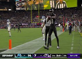 Lamar Jackson dials launch codes to Devontez Walker for 34-yard gain and red-zone access