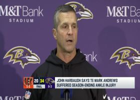 Harbaugh on Mark Andrews: 'Looks like season-ending injury'