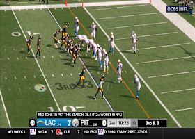 Justin Fields' first TD run as a Steeler trims Chargers' lead to 7-6