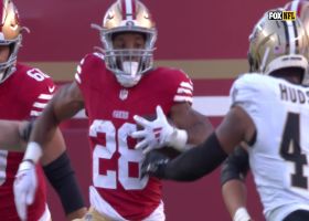 Matt Breida slips through tackler for 12-yard scamper