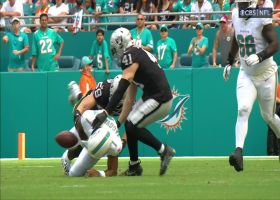 Raiders recover Tua Tagovailoa's fumble for early turnover