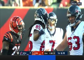 C.J. Stroud rolls way out right before 28-yard laser to Noah Brown