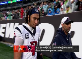 Garafolo: C.J. Stroud ruled out (concussion), Case Keenum to start for Texans at QB