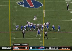 Wil Lutz's 40-yard FG opens the scoring on 'MNF'