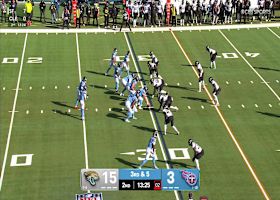 Josh Hines-Allen wraps up Ward for a 10-yard sack