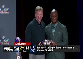 Kenneth Walker III speaks to media following Seahawks Super Bowl LX victory