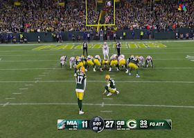 Brandon McManus's third FG of the night boosts Packers' lead to 19