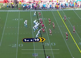 Trey Lance gashes his former team on 17-yard pass to Reagor