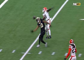 Denzel Ward breaks up Carr's deep pass to Valdes-Scantling in fourth quarter