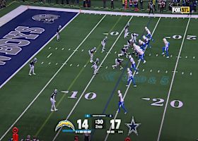 Herbert's third-down shovel pass finds Keenan Allen inside the 1-yard line