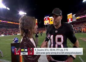 Kirk Cousins reacts to walk-off win vs. Bucs in Week 15