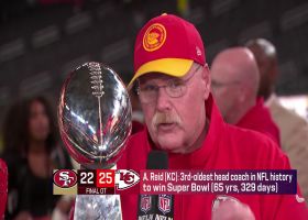 Andy Reid reacts to Chiefs' overtime Super Bowl win
