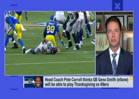 Pelissero: HC Pete Carroll thinks QB Geno Smith (elbow) will be able to play Thanksgiving vs. 49ers