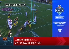 Brooks, Zierlein break down Mike Sainristil selected No. 50 overall by Commanders | 'NFL Draft Center'