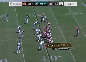 Gabriel's play-action fake opens up Cedric Tillman for 18 yards