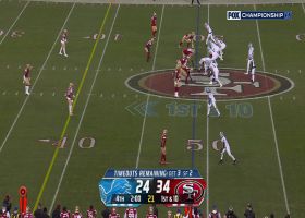 Josh Reynolds absorbs hit-stick tackle on 25-yard catch inside of two minutes