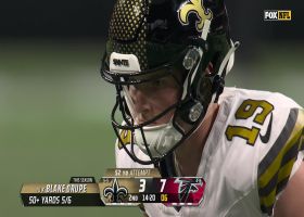 Blake Grupe's 52-yard FG trims Falcons' lead to 7-6 in second quarter