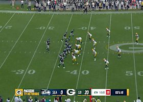 Milroe's 25-yard laser beam pinpoints Cody White inside Packers territory