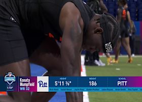 Konata Mumpfield runs official 4.59-second 40-yard dash at 2025 combine