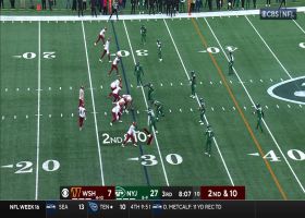 Quincy Williams reads Howell's eyes to snag Jets' second INT of day