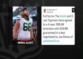 Joe Tippmann signed 4-yr, $66.4M extension with Jets | 'The Insiders'