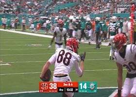 Burrow's fourth TD pass of day ends with a 'Griddy' by Gesicki