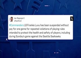 Rapoport reports Commanders LB Luvu is suspended for third hip-drop tackle | 'NFL GameDay Kickoff'