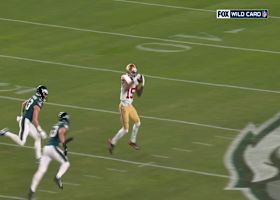 Purdy's pinpoint pass sets up Jauan Jennings on 45-yard catch and run