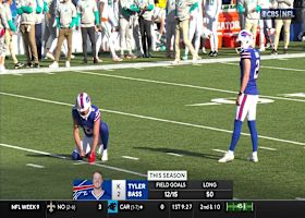 Tyler Bass' 40-yard FG opens scoring in MIA-BUF